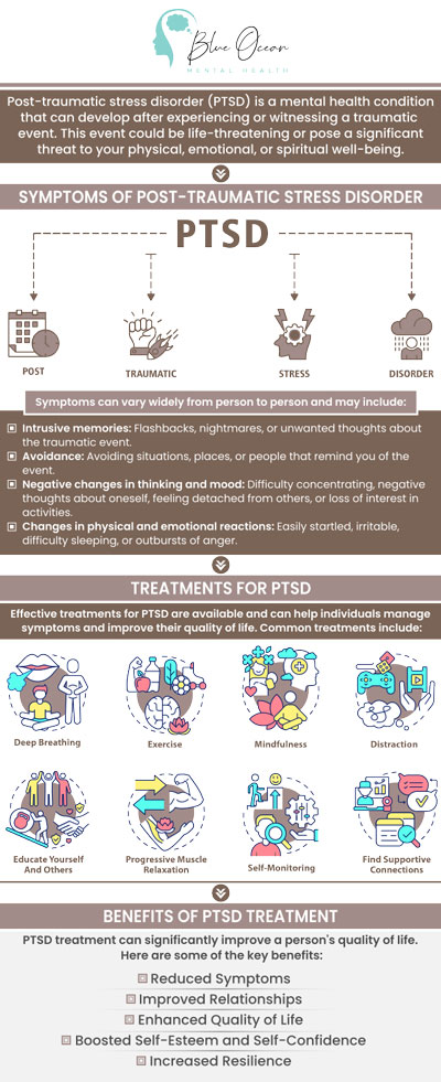Common questions asked by patients: Can PTSD symptoms improve on their own, or is treatment always necessary? How does PTSD affect a person's daily life and relationships? Is PTSD hereditary, or does it only develop after experiencing a traumatic event? How can therapy and medication work together to help manage PTSD symptoms? For more information, contact us or schedule an appointment online. We are conveniently located at 11850 Wilshire Blvd, Suite 200A, Los Angeles, CA 90025. We serve patients from Los Angeles CA, Pasadena CA, Beverly Hills CA, Glendale CA, Huntington Park CA, East Los Angeles CA, and surrounding areas. Common questions asked by patients: Can PTSD symptoms improve on their own, or is treatment always necessary? How does PTSD affect a person's daily life and relationships? Is PTSD hereditary, or does it only develop after experiencing a traumatic event? How can therapy and medication work together to help manage PTSD symptoms? For more information, contact us or schedule an appointment online. We are conveniently located at 11850 Wilshire Blvd, Suite 200A, Los Angeles, CA 90025. We serve patients from Los Angeles CA, Pasadena CA, Beverly Hills CA, Glendale CA, Huntington Park CA, East Los Angeles CA, and surrounding areas.